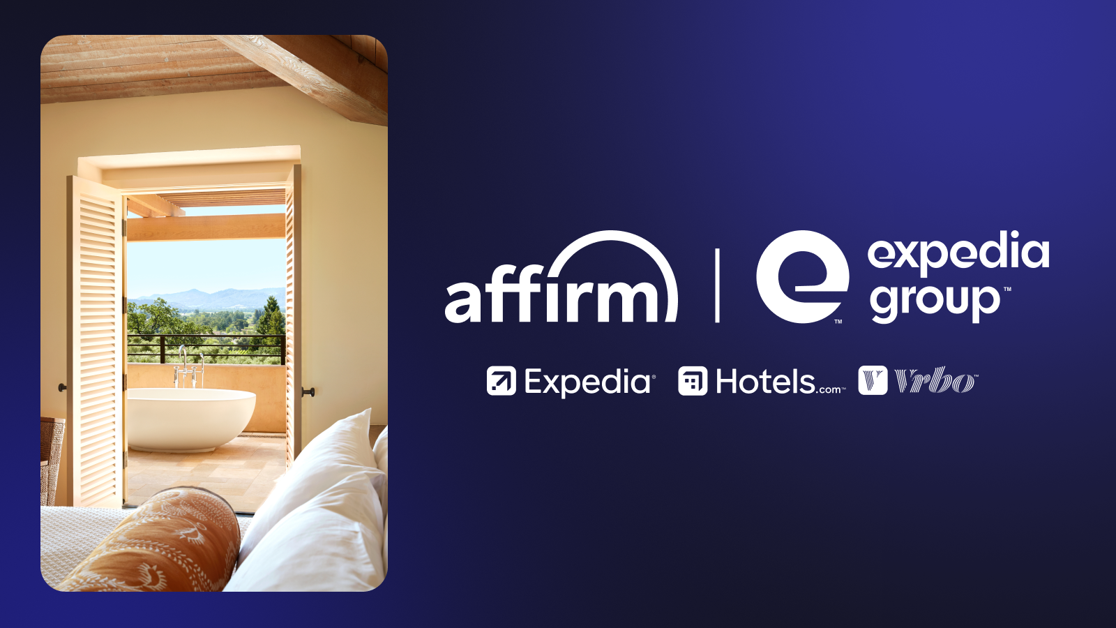 Expedia Group and Affirm logo